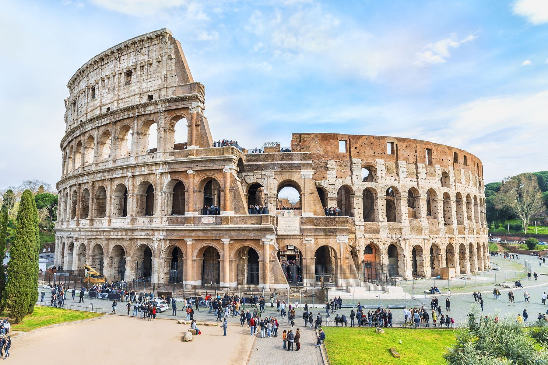 Visiting the Colosseum