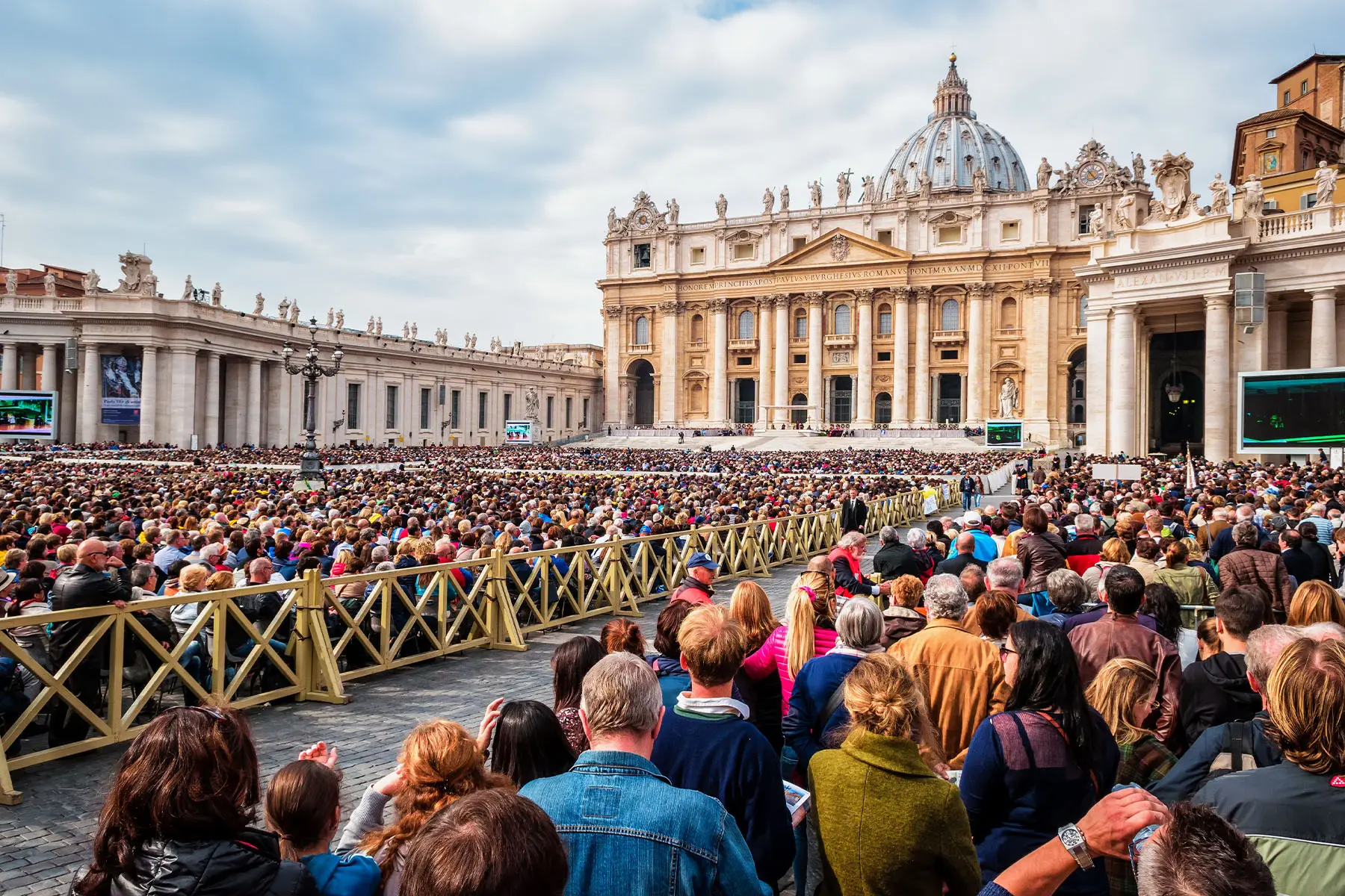 Meet Pope Francis at a Papal audience or during a Mass in Vatican City