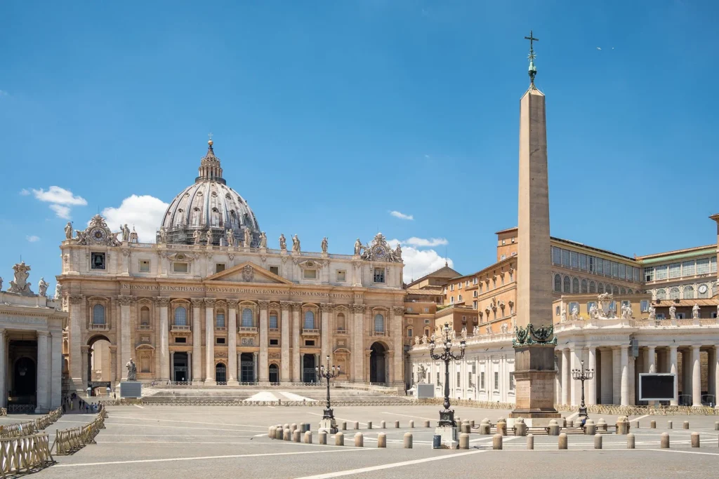 The St. Peters Basilica in Vatican City