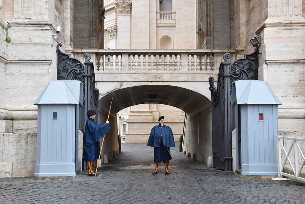The Swiss Guard in Vatican City